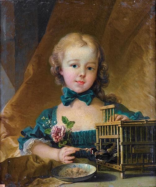 Francois Boucher Playing with a Goldfinch Germany oil painting art